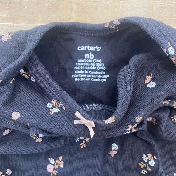 7 PIECE SET baby girl Newborn Carters H&M ruffle pink onesie bodysuit - Picture 7 of 16